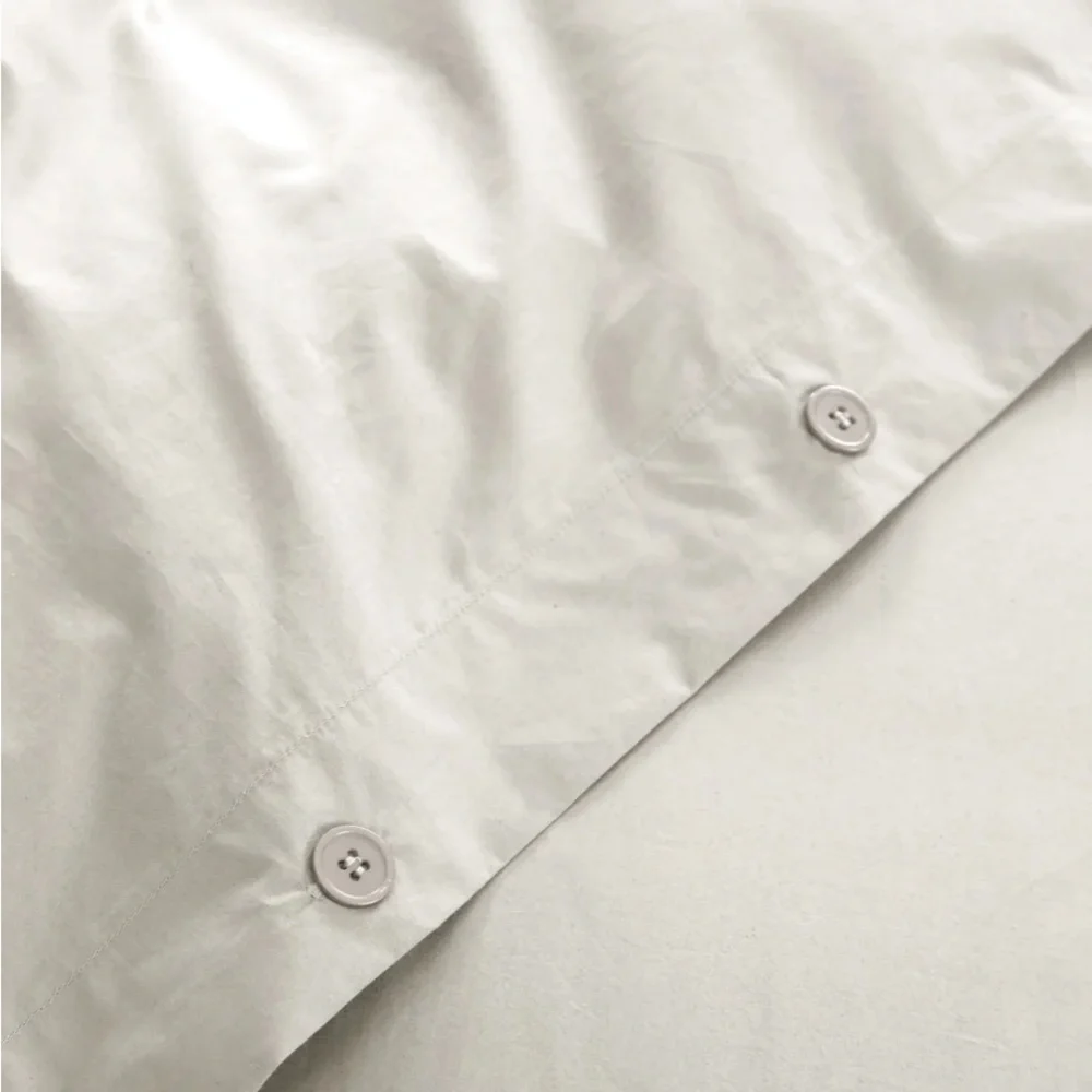 NWOT Quince European Organic Cotton Duvet Set (Ivory)